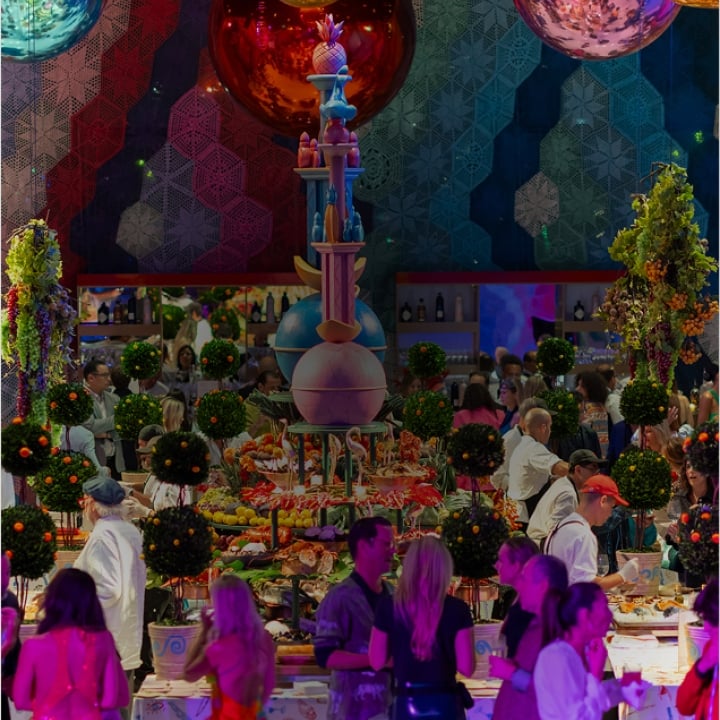 people attending the annual art gala