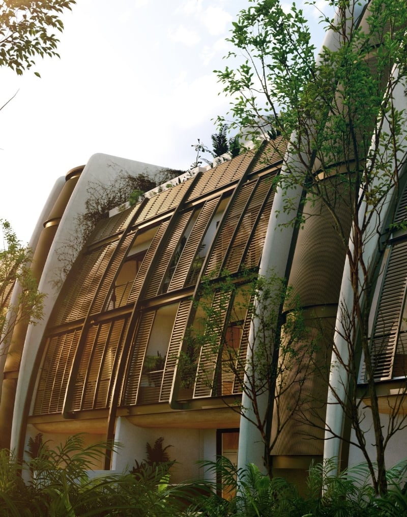 exterior of Faena Tulum