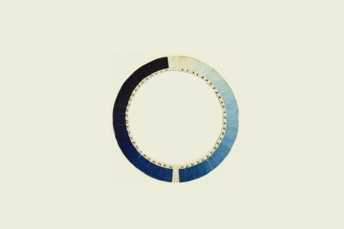 A blue ring that shows different shades of blue