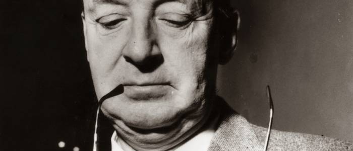 Photograph of Vladimir Nabokov's face 