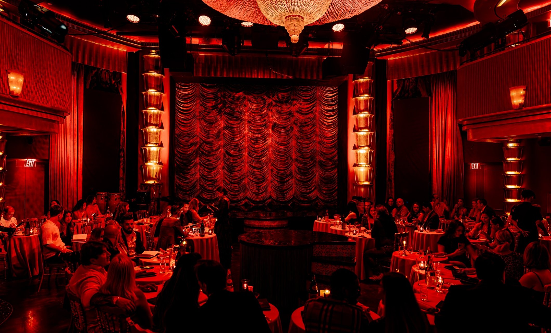 The Faena Theater filled with guests